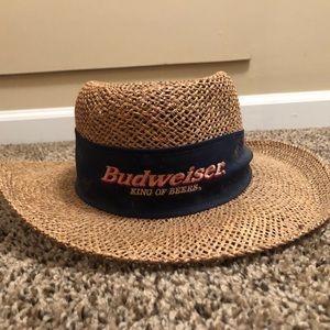 VINTAGE Budweiser Straw Hat